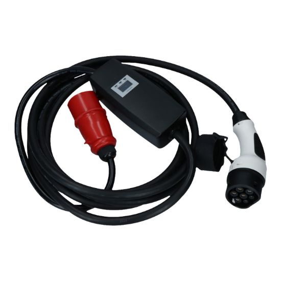 Bild von Mobiler 7.4kW Typ 2 Lader mit digitaler Anzeige